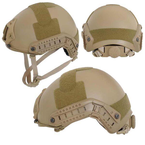 NIJ seviye IIIA 9 mm FMJ , 44 Magnum Balistik Mukavemet Kask